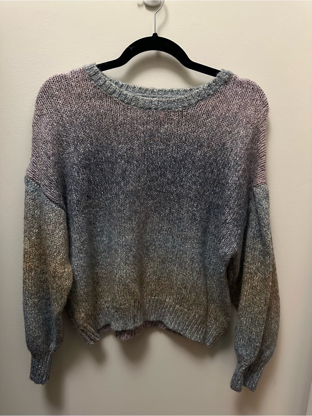 Z-Supply Cozy Ombre Crewneck Sweater - Lavender Gray Blend